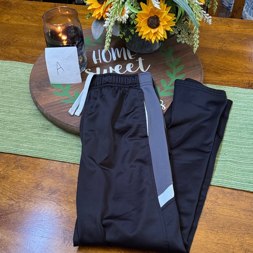 Athletic Works Black and Gray Kids Sweatpants